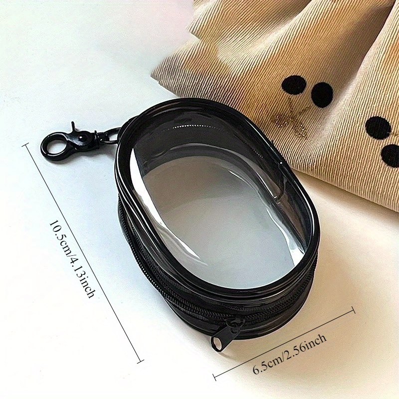 กระเป๋าเครื่องสำอางใส PVC สีดำ - Travel Cable Organizer บทวิจารณ์และราคา