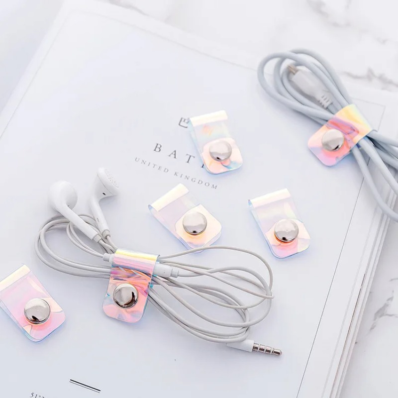 5 ชิ้น INS เลเซอร์ PVC Starp D - Travel Cable Organizer บทวิจารณ์และราคา