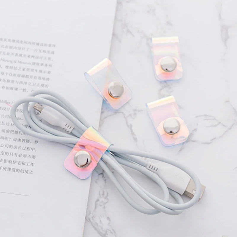 5 ชิ้น INS เลเซอร์ PVC Starp D - Travel Cable Organizer บทวิจารณ์และราคา