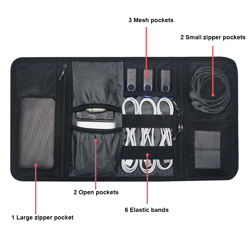 กระเป๋าจัดเก็บอุปกรณ์อิเล็กทรอ - Tech Accessories Organizer บทวิจารณ์และราคา