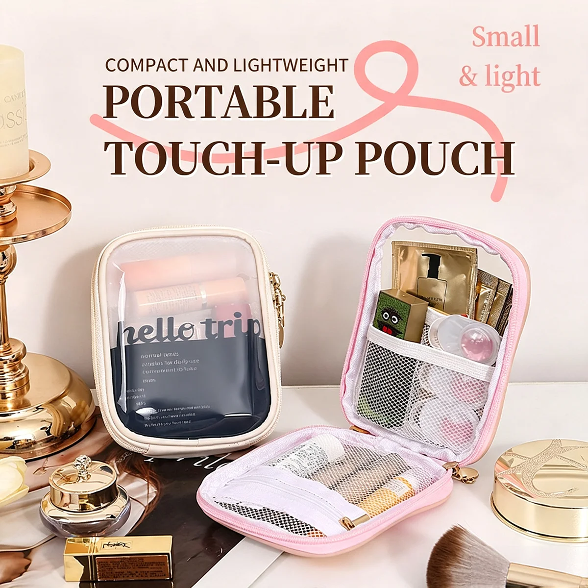 กระเป๋าเครื่องสำอางแบบโปร่งใสพ - Travel Cable Organizer บทวิจารณ์และราคา