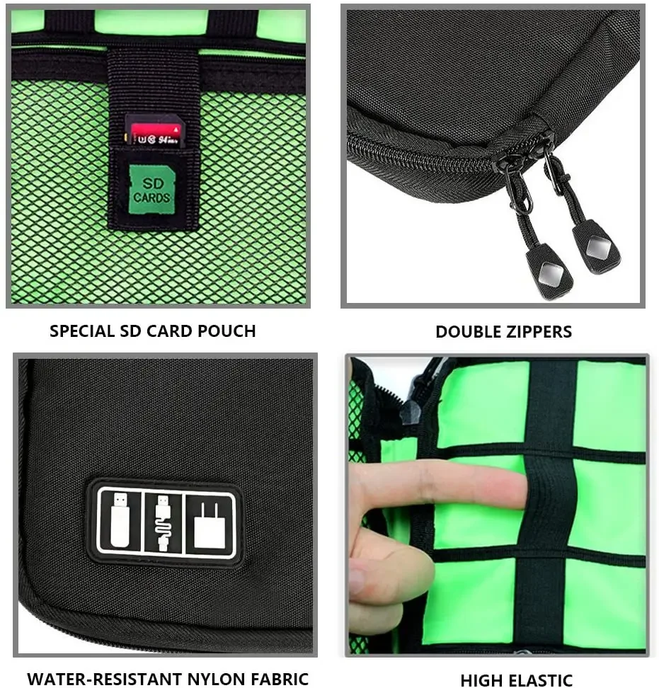 ชุดอุปกรณ์จัดเก็บสายเคเบิล กระ - Travel Cable Organizer บทวิจารณ์และราคา
